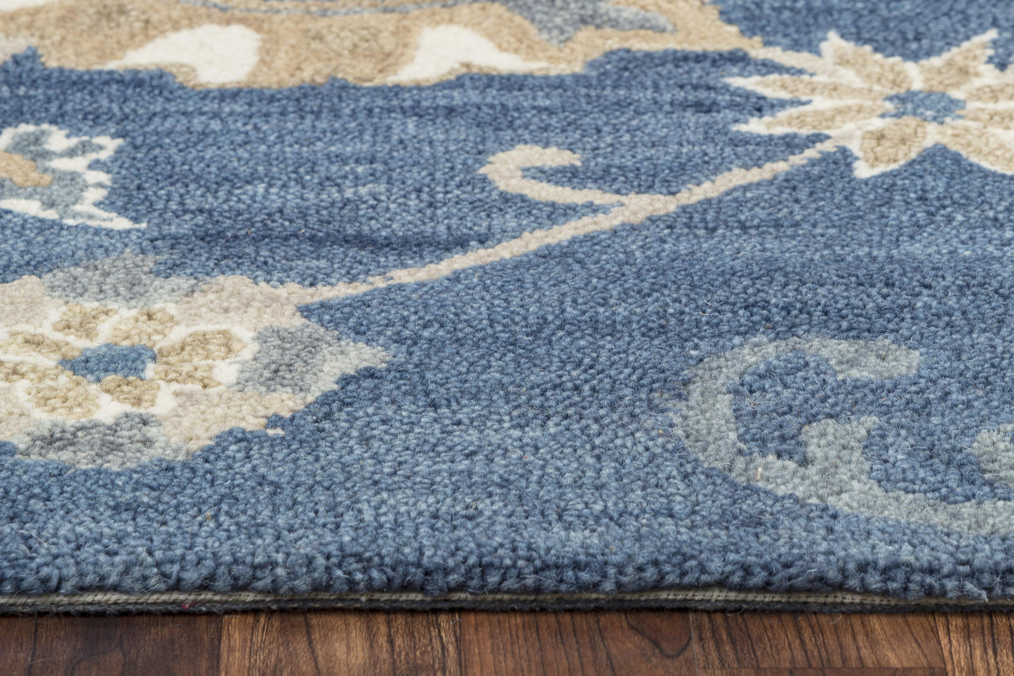 Leone LO9985 Blue Hand Tufted Rug - Rizzy