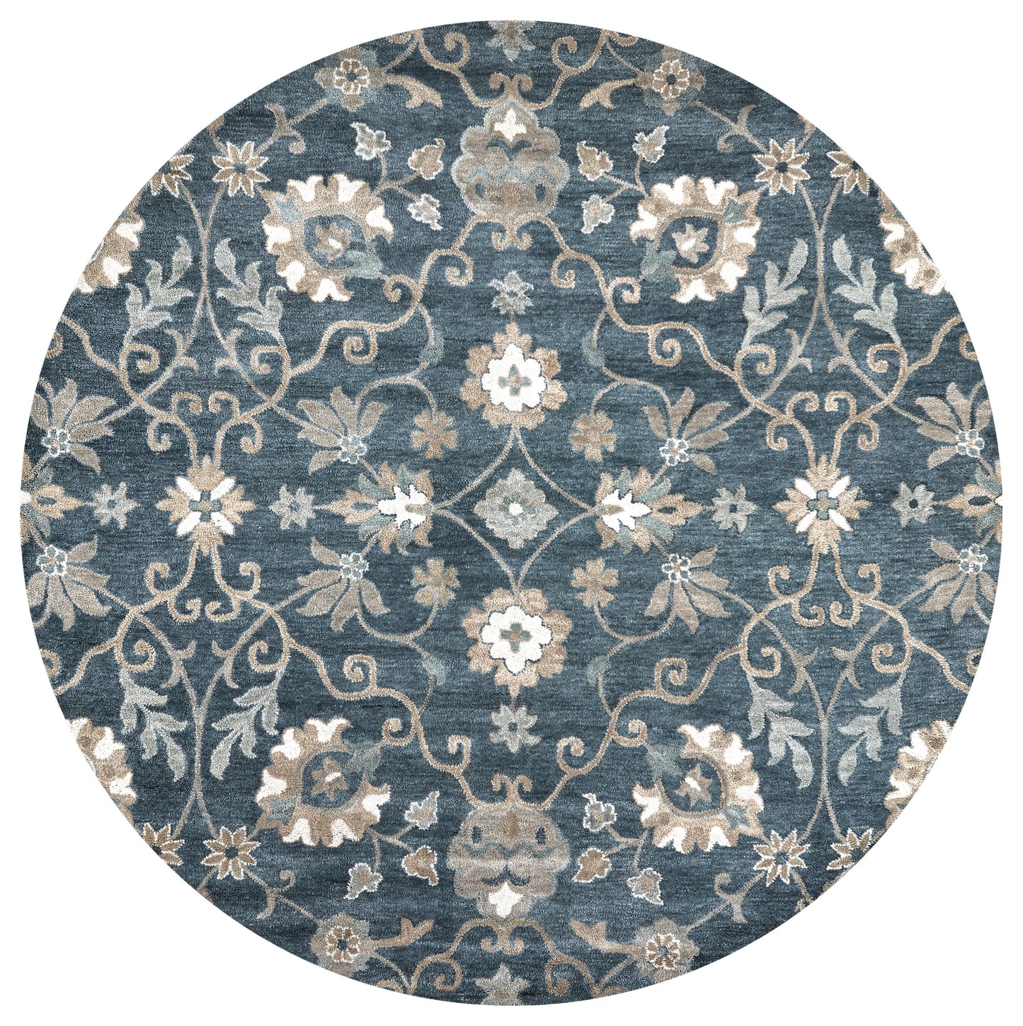 Leone LO9985 Blue Hand Tufted Rug - Rizzy