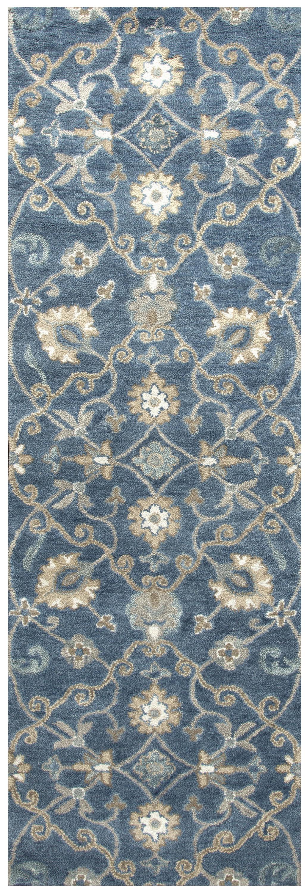 Leone LO9985 Blue Hand Tufted Rug - Rizzy