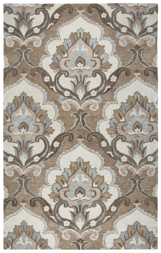 Leone LO9987 Mocha Hand Tufted Rug - Rizzy