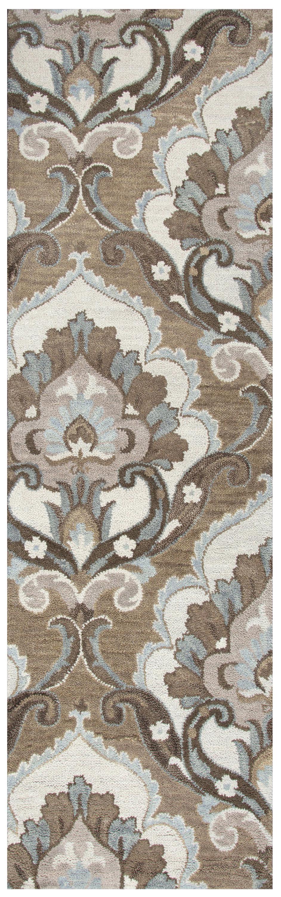 Leone LO9987 Mocha Hand Tufted Rug - Rizzy