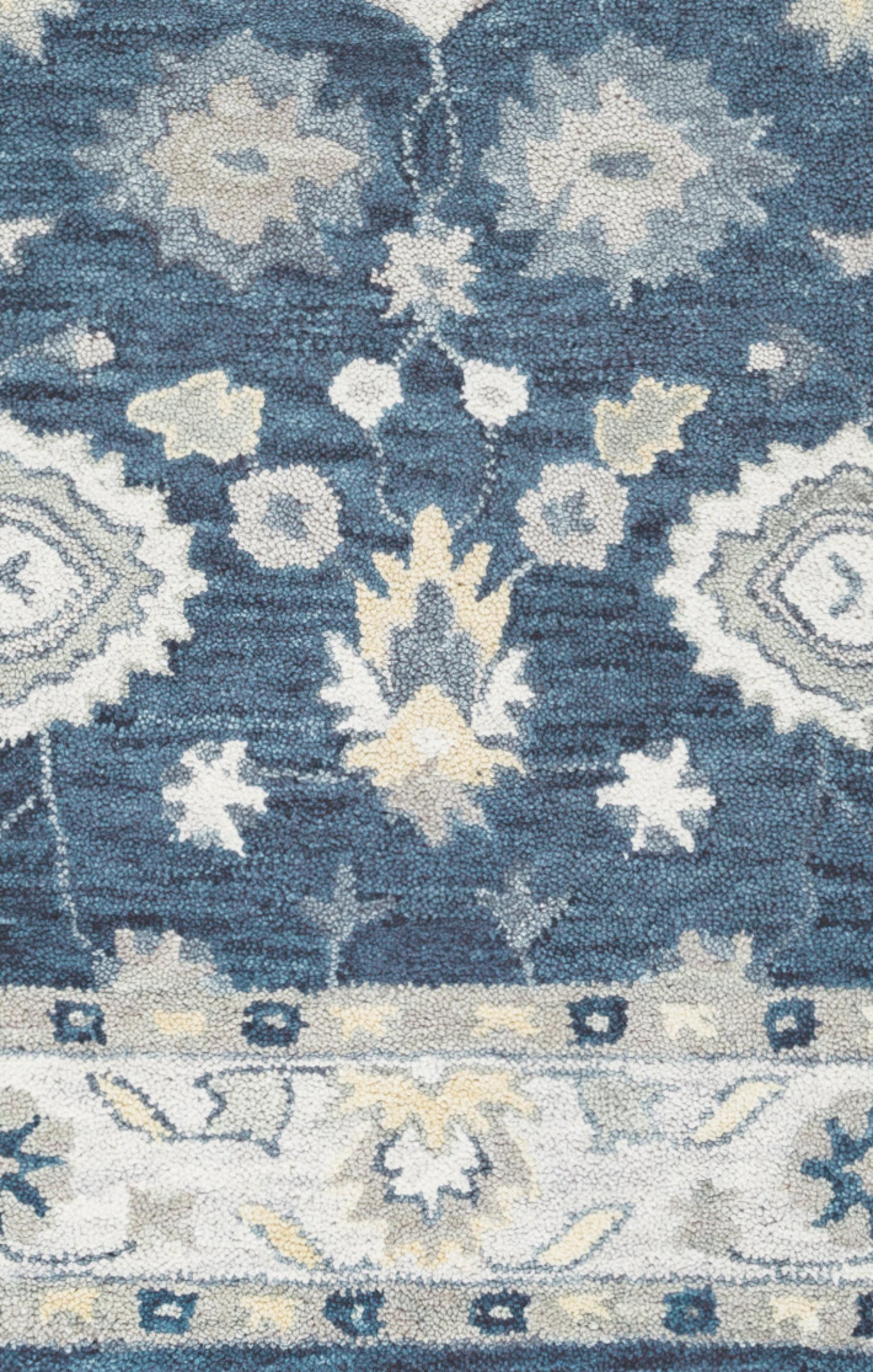 Leone LO9993 Blue Hand Tufted Rug - Rizzy