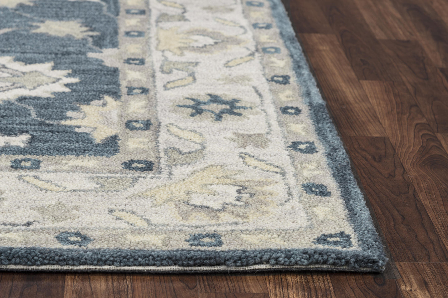 Leone LO9993 Blue Hand Tufted Rug - Rizzy