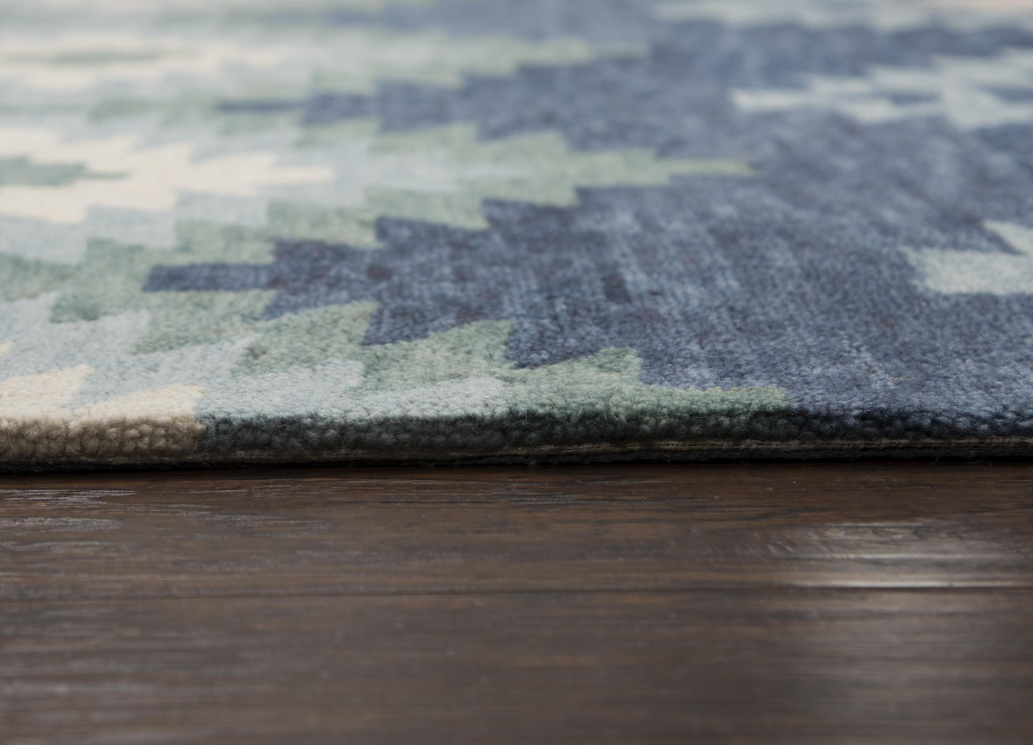 Leone LO9997 Blue Hand Tufted Rug - Rizzy