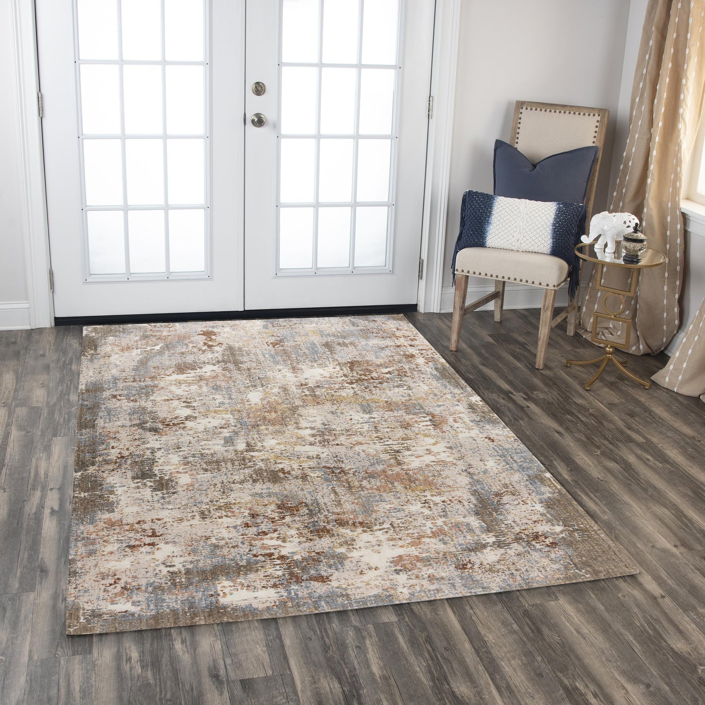 Logan LOG730 Beige/Multi Hybrid Rug - Rizzy