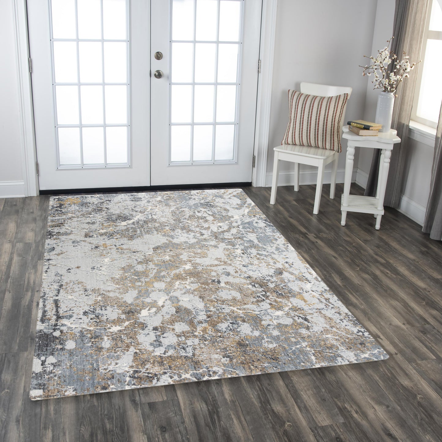 Logan LOG731 Blue Hybrid Rug - Rizzy