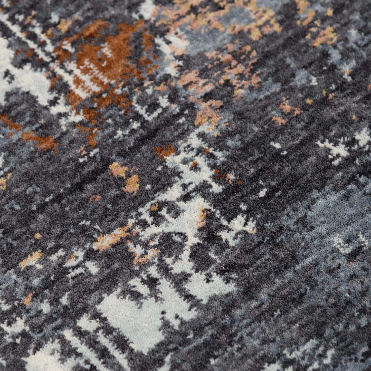 Logan LOG735 Blue Hybrid Rug - Rizzy