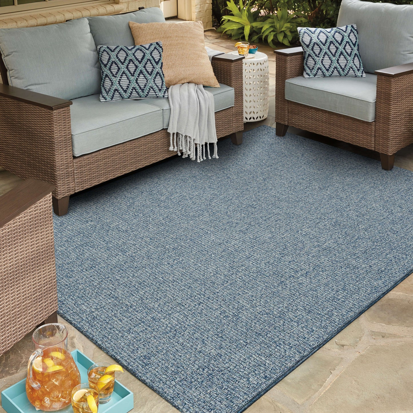 Karastan Rugs Lanai Blue Area Rug