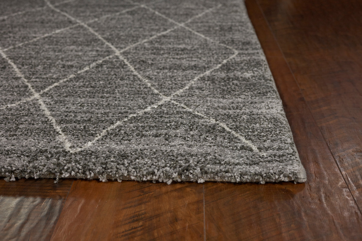 Landscapes 5903 Grey Boho Machine Woven Performance Area Rug - Kas