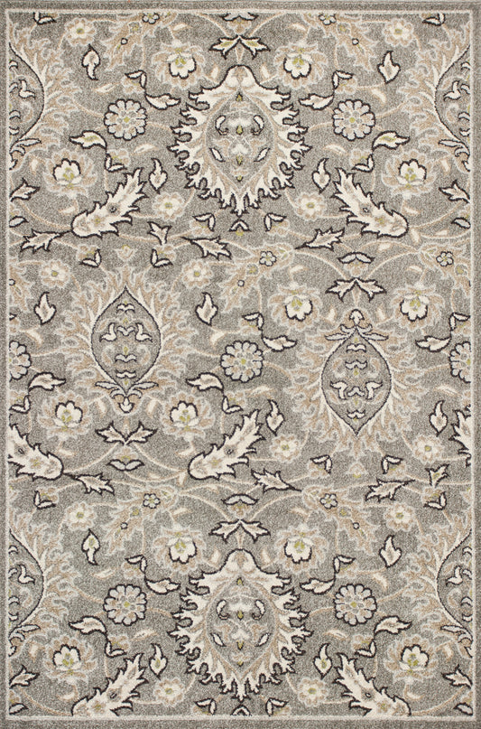 Lucia 2750 Grey Artisan Machine Woven Performance Area Rug - Kas