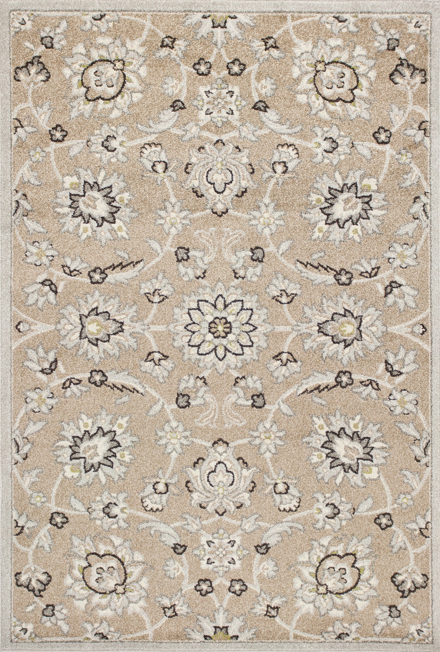 Lucia 2752 Beige/Grey Verona Machine Woven Performance Area Rug - Kas