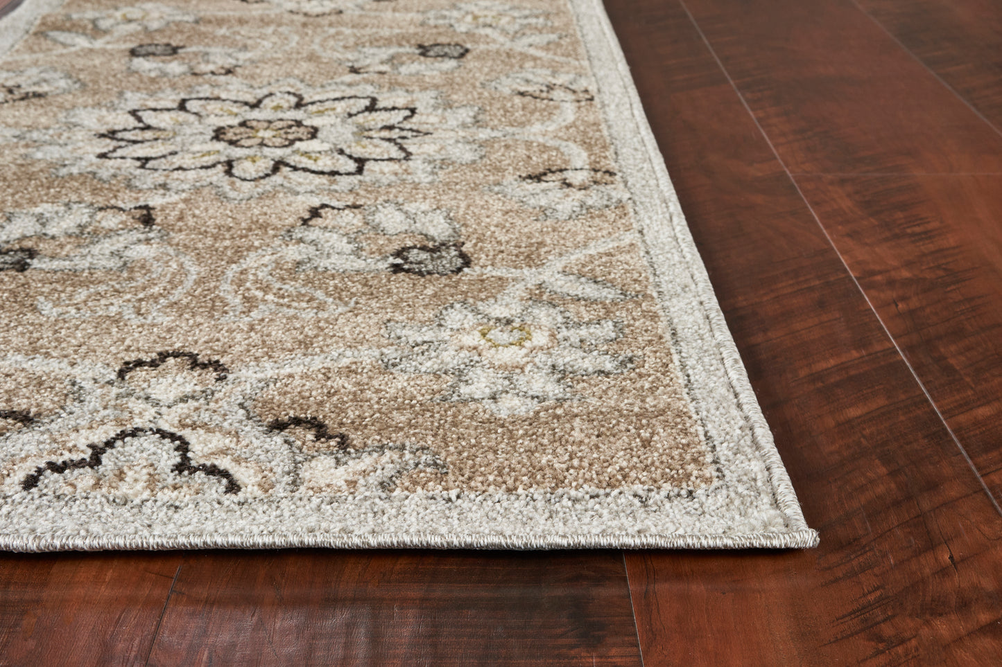 Lucia 2752 Beige/Grey Verona Machine Woven Performance Area Rug - Kas