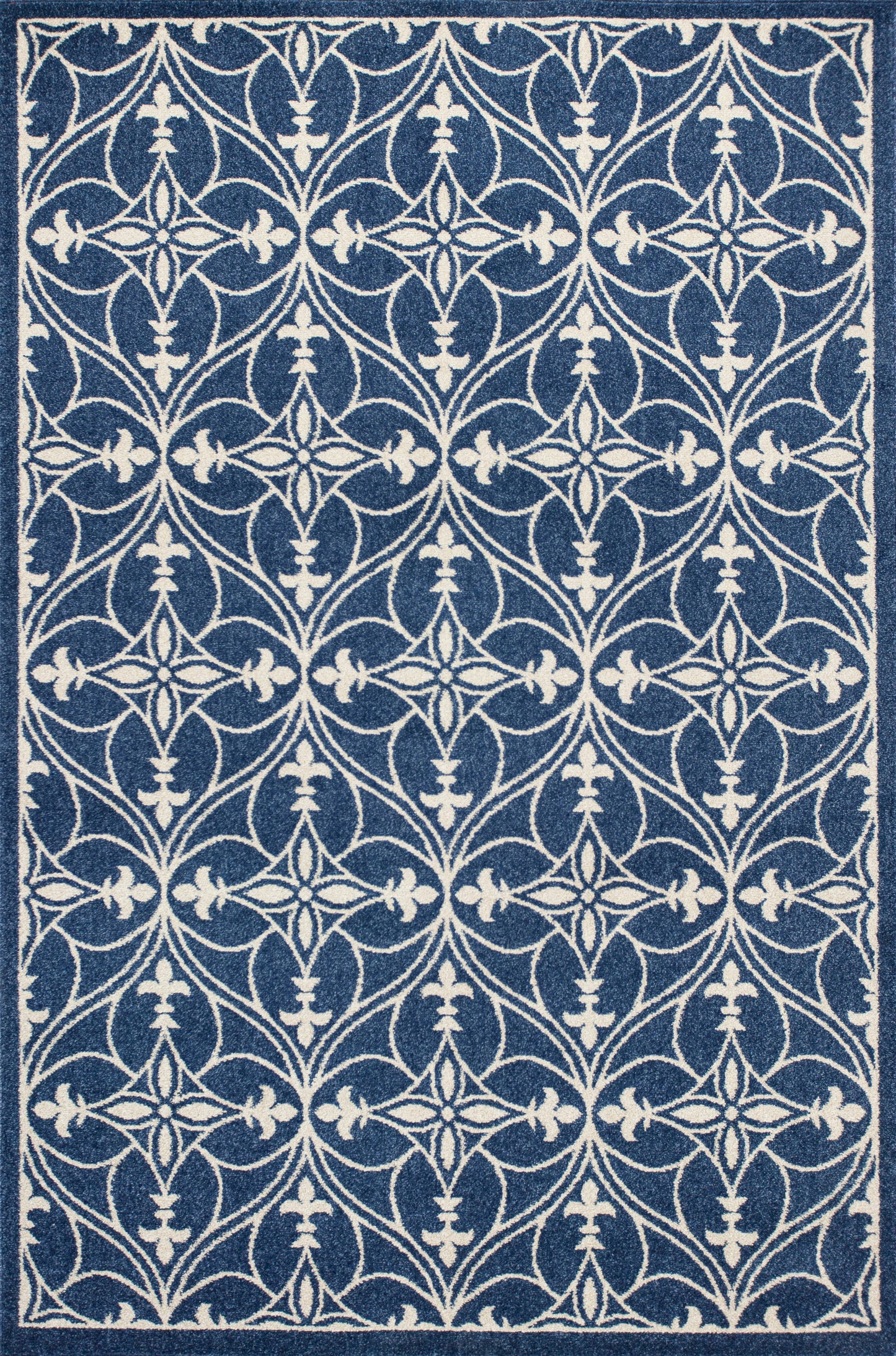 Lucia 2755 Denim Bentley Machine Woven Performance Area Rug - Kas