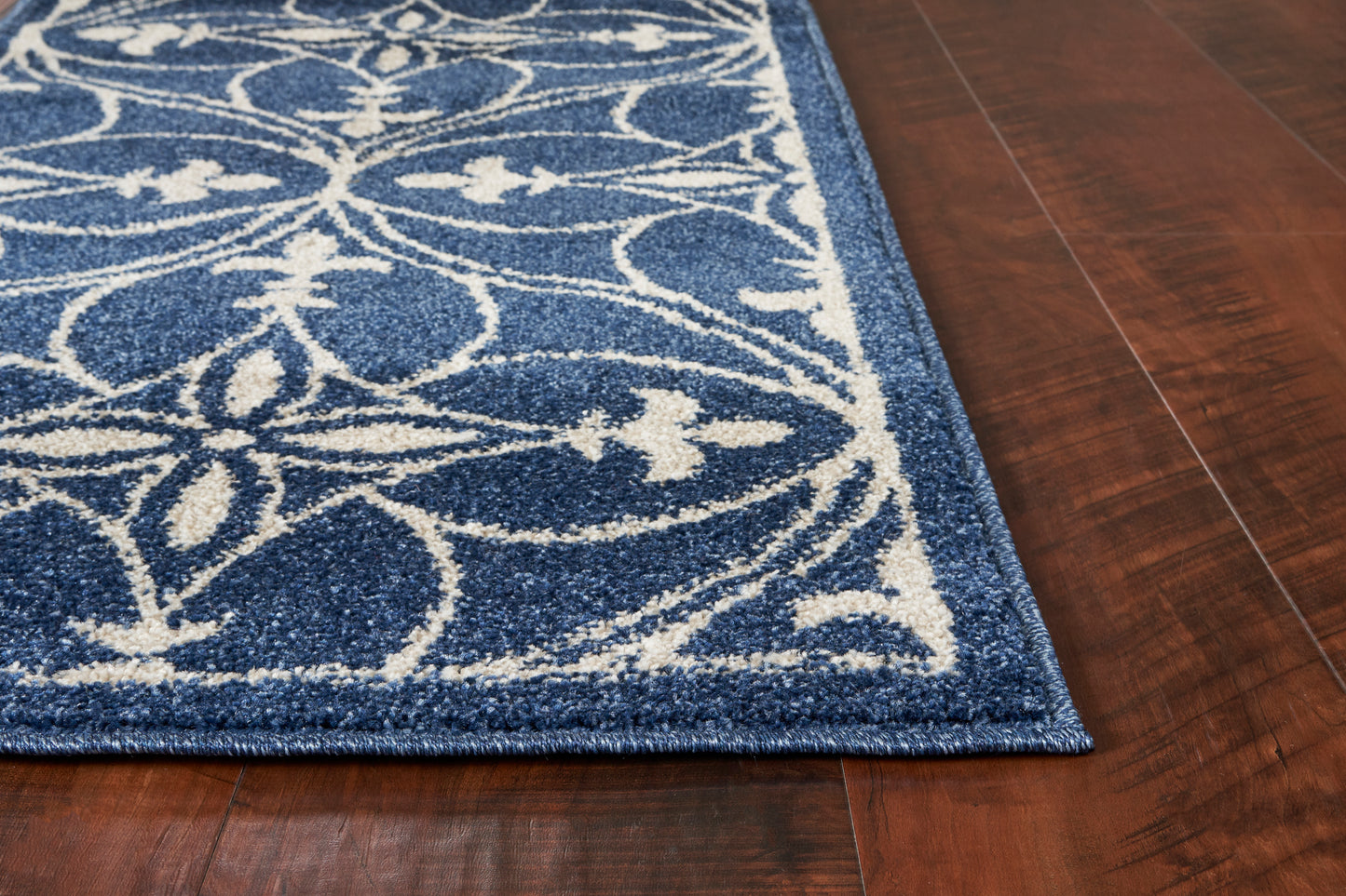 Lucia 2755 Denim Bentley Machine Woven Performance Area Rug - Kas