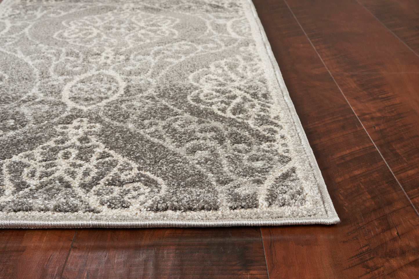 Lucia 2759 Silver Mosaic Machine Woven Performance Area Rug - Kas