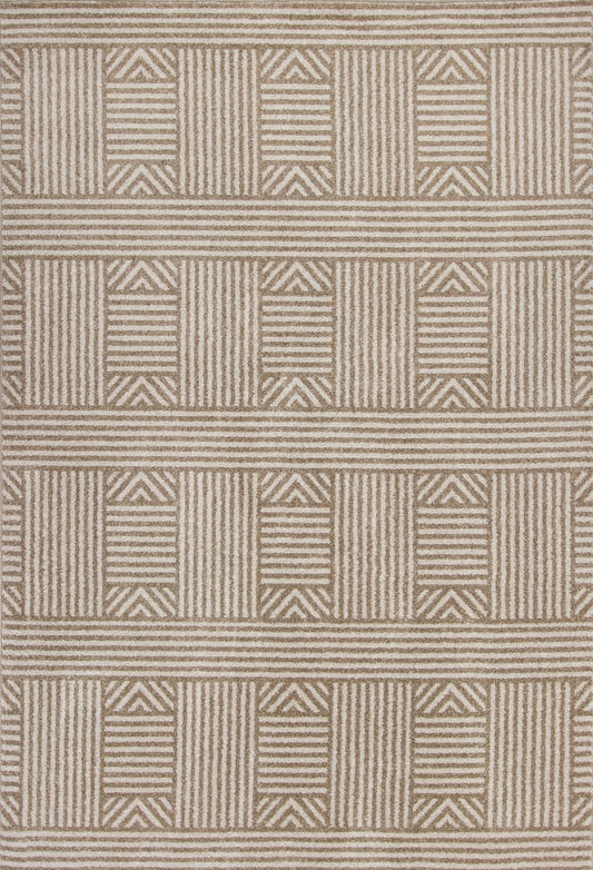 Lucia 2762 Beige Westport Machine Woven Performance Area Rug - Kas