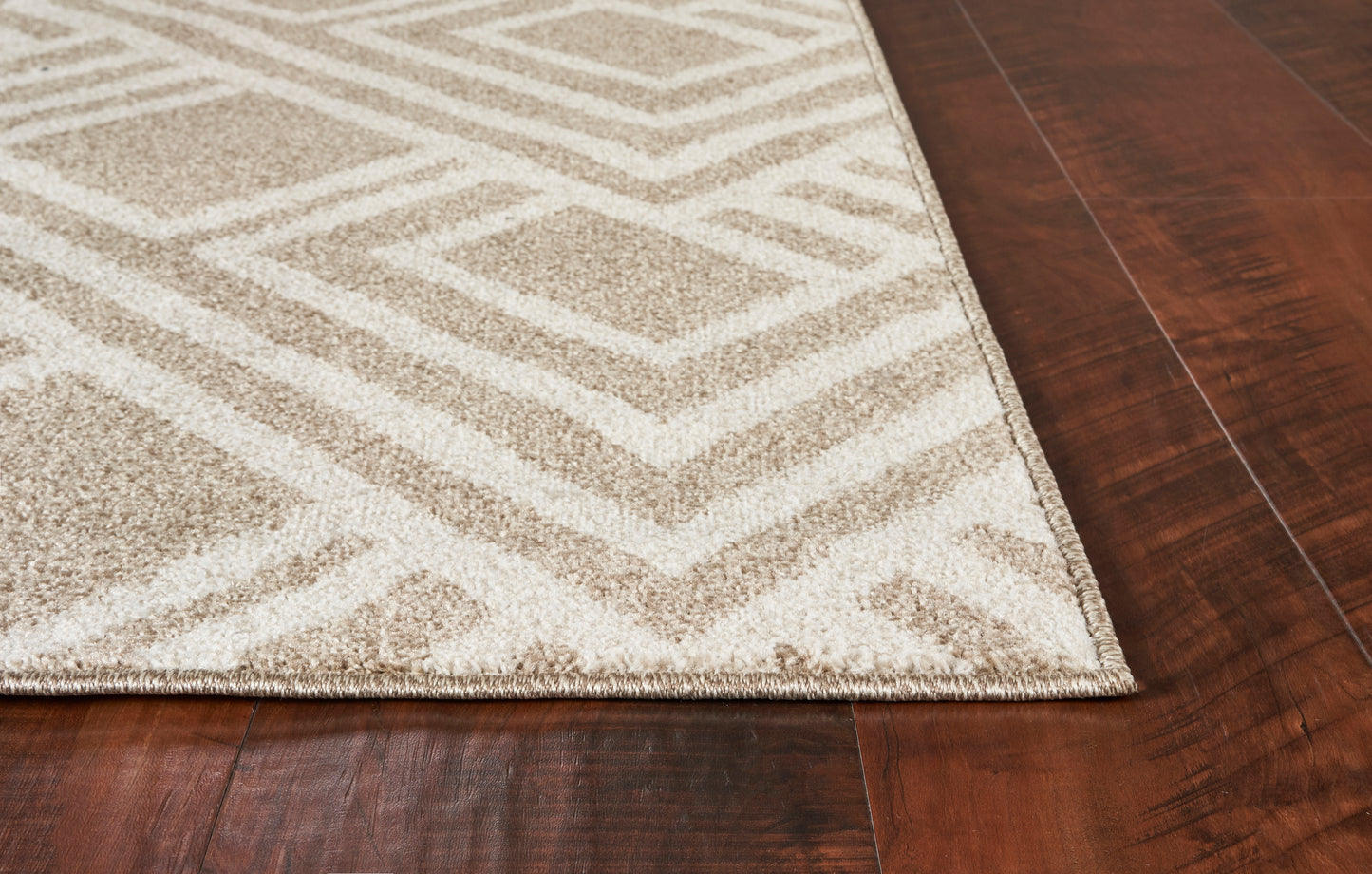 Lucia 2763 Beige Modeme Machine Woven Performance Area Rug - Kas