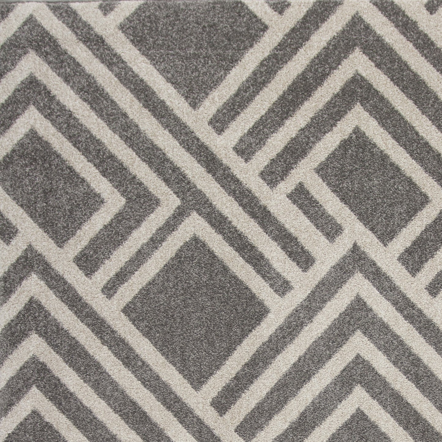 Lucia 2764 Grey Modeme Machine Woven Performance Area Rug - Kas