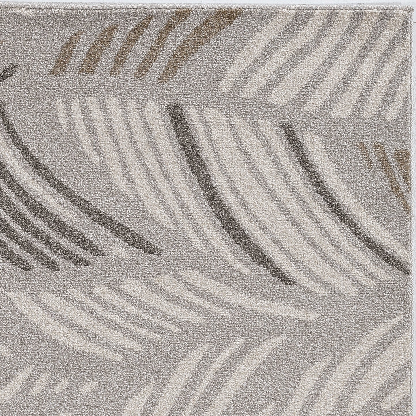 Lucia 2769 Grey Folia Machine Woven Performance Area Rug - Kas