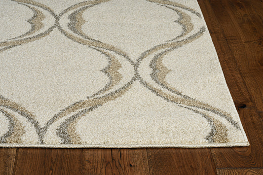 Lucia 2771 Sand Sutton Machine Woven Performance Area Rug - Kas