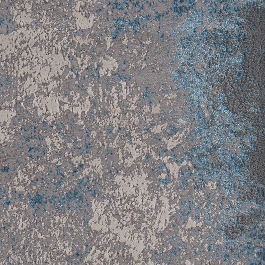 Luna 7131 Silver/Blue Natural Machine Woven Performance Area Rug - Kas