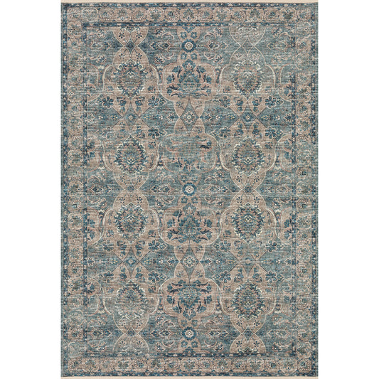 Indoor/Outdoor Marbella MB5 Mineral Blue Washable