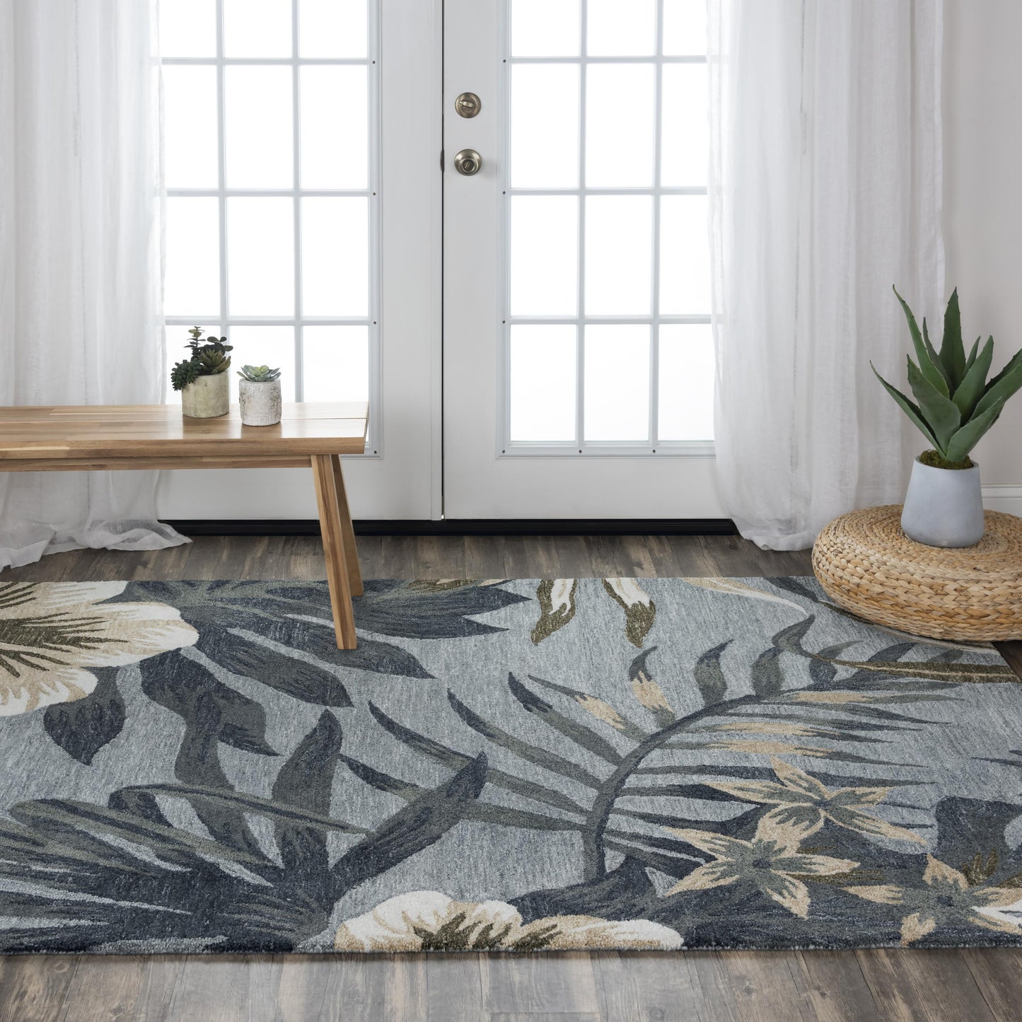 Miramar MIR967 Gray Hand Tufted Rug - Rizzy