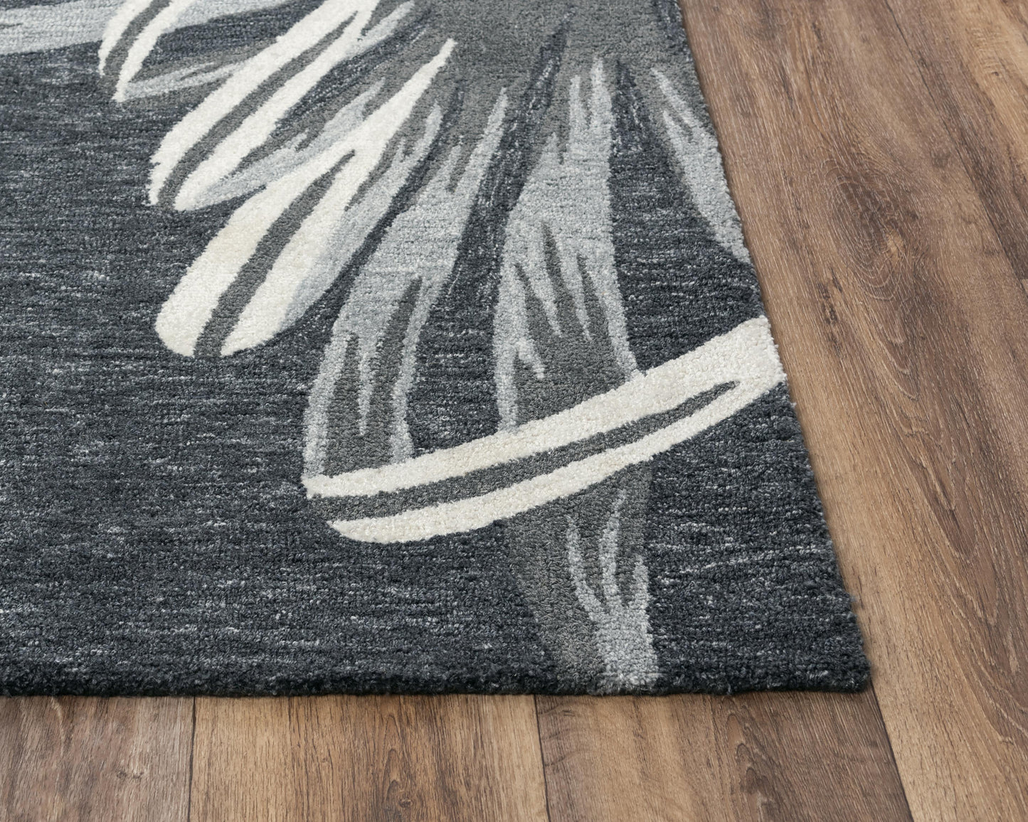 Miramar MIR969 Charcoal Hand Tufted Rug - Rizzy