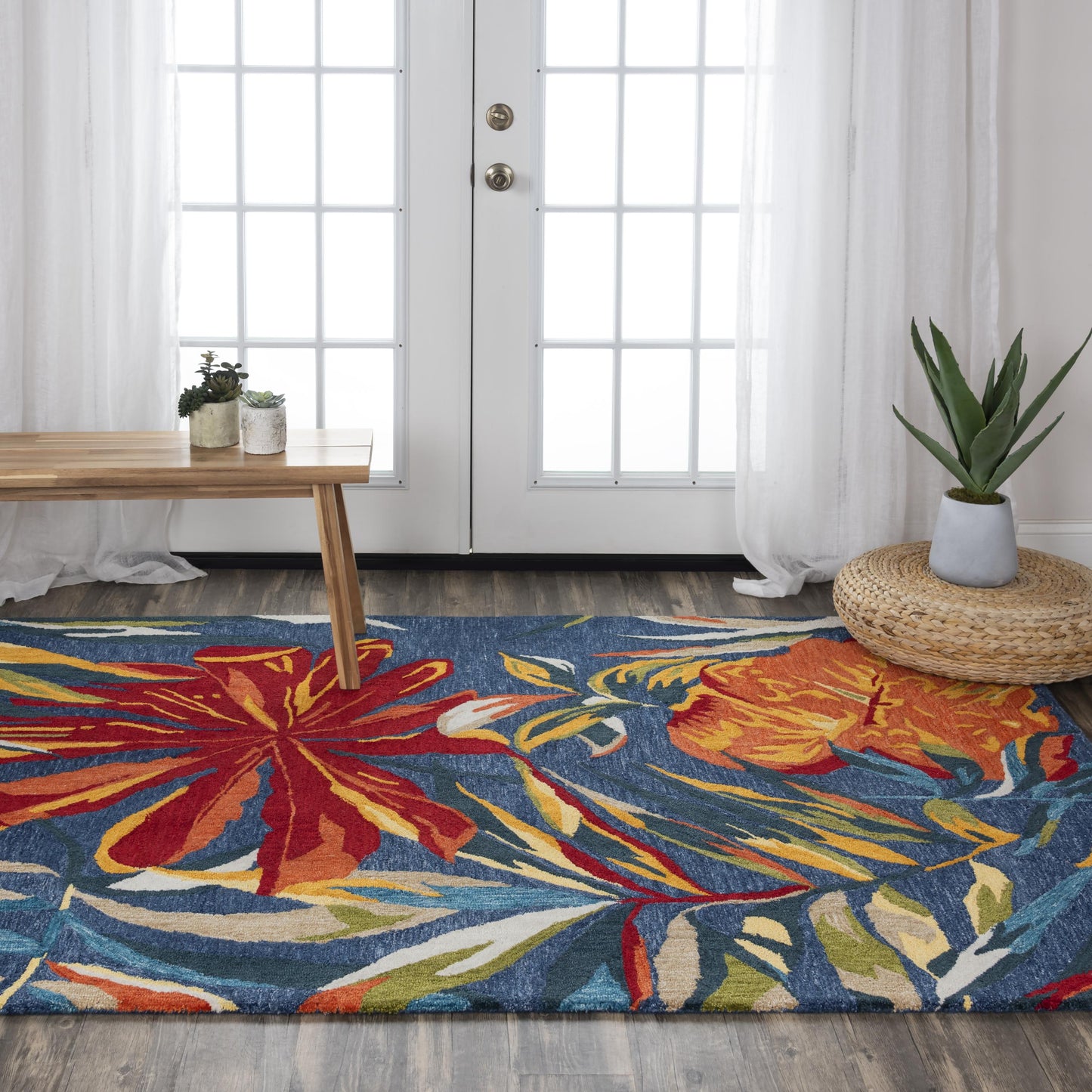 Miramar MIR971 Dk. Blue Hand Tufted Rug - Rizzy