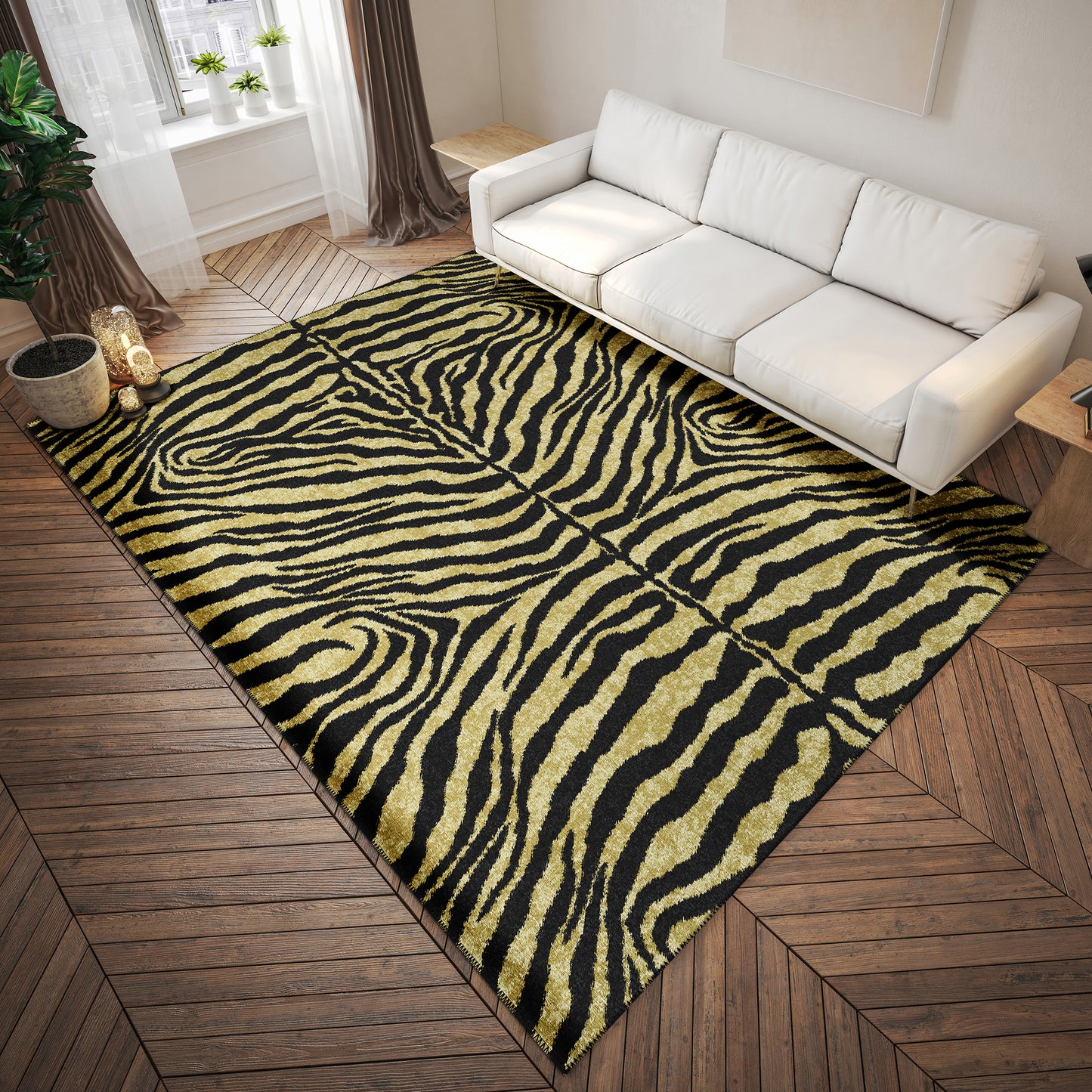 Indoor/Outdoor Mali ML1 Gold Washable