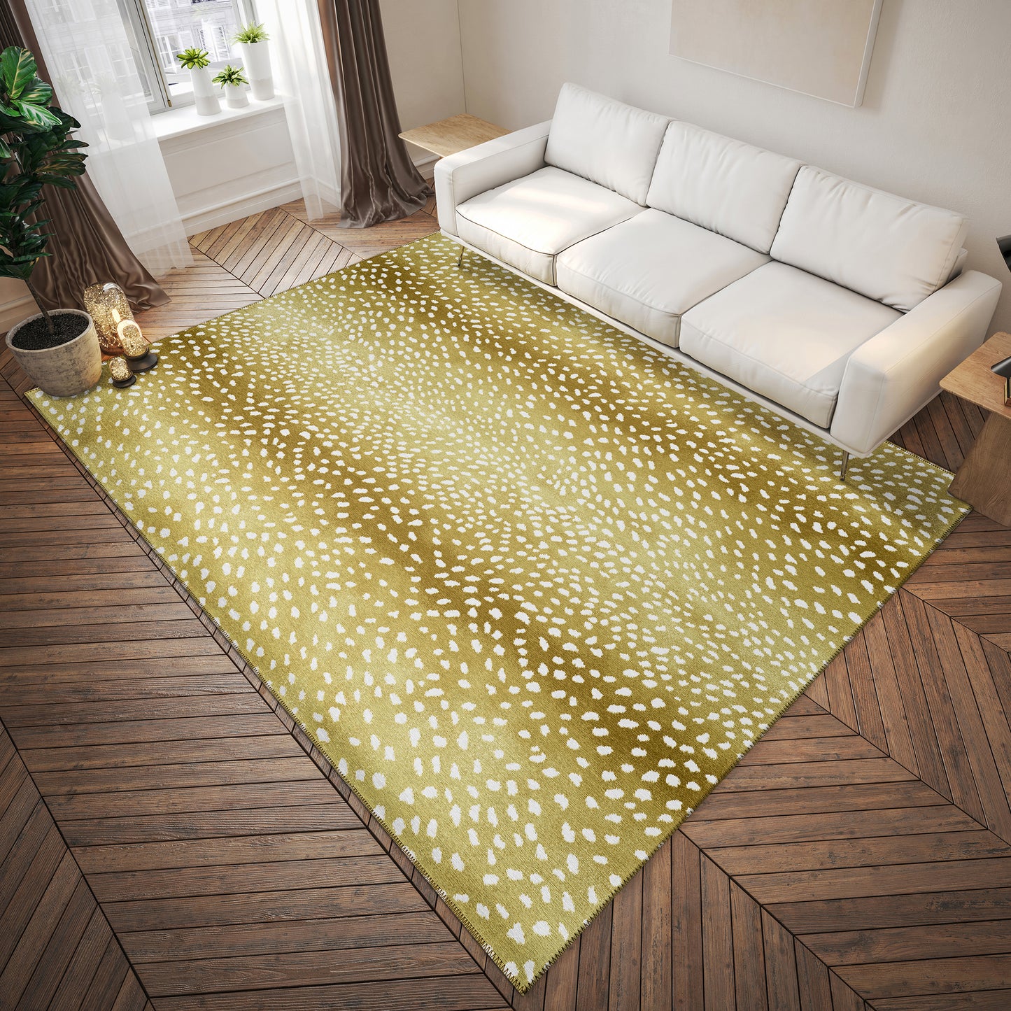 Indoor/Outdoor Mali ML3 Gold Washable