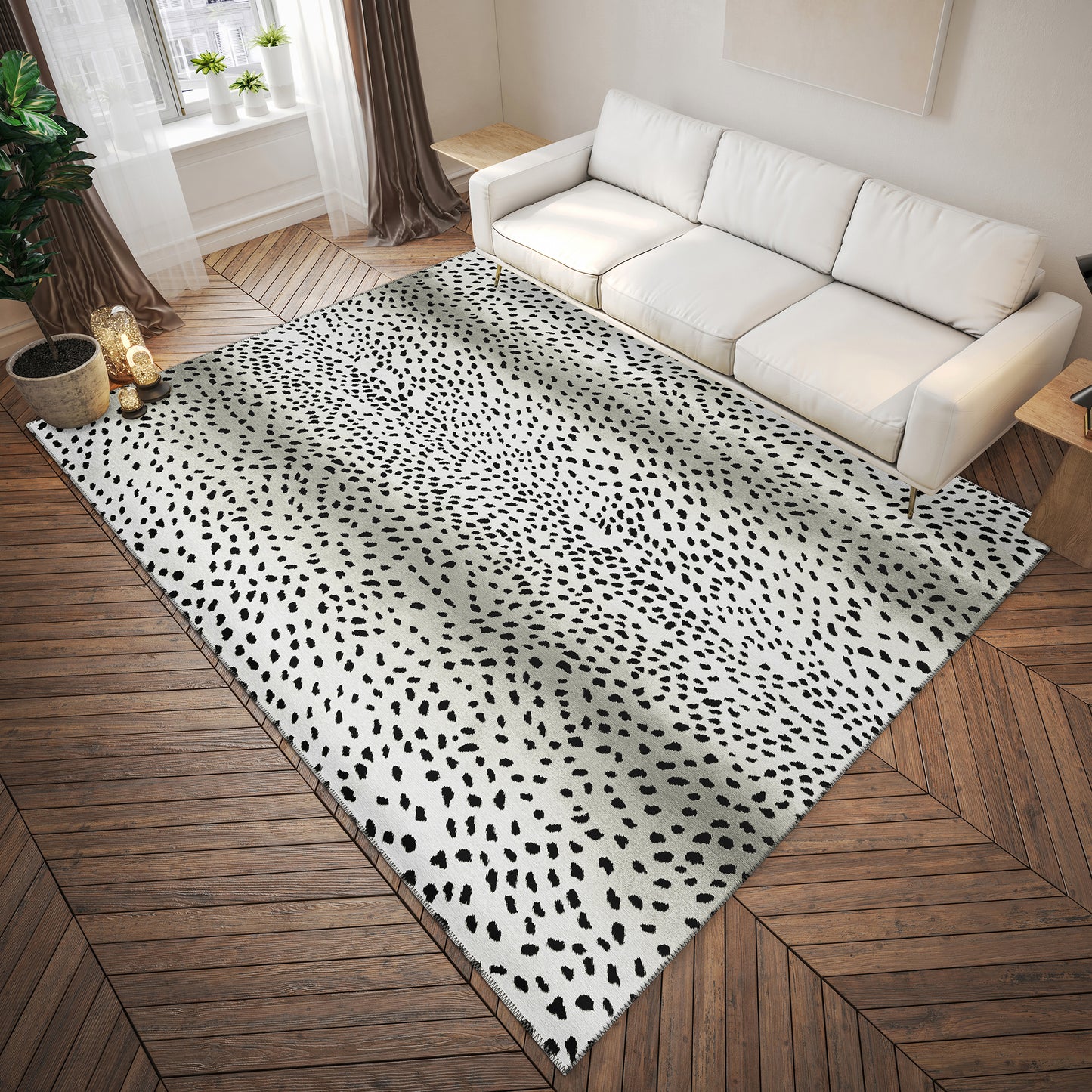 Indoor/Outdoor Mali ML3 Ivory Washable