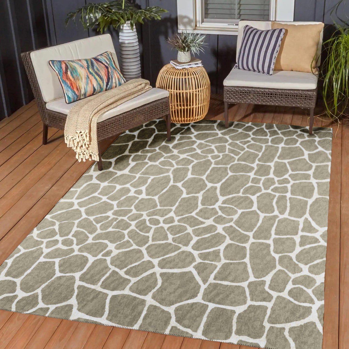 Indoor/Outdoor Mali ML4 Stone Washable