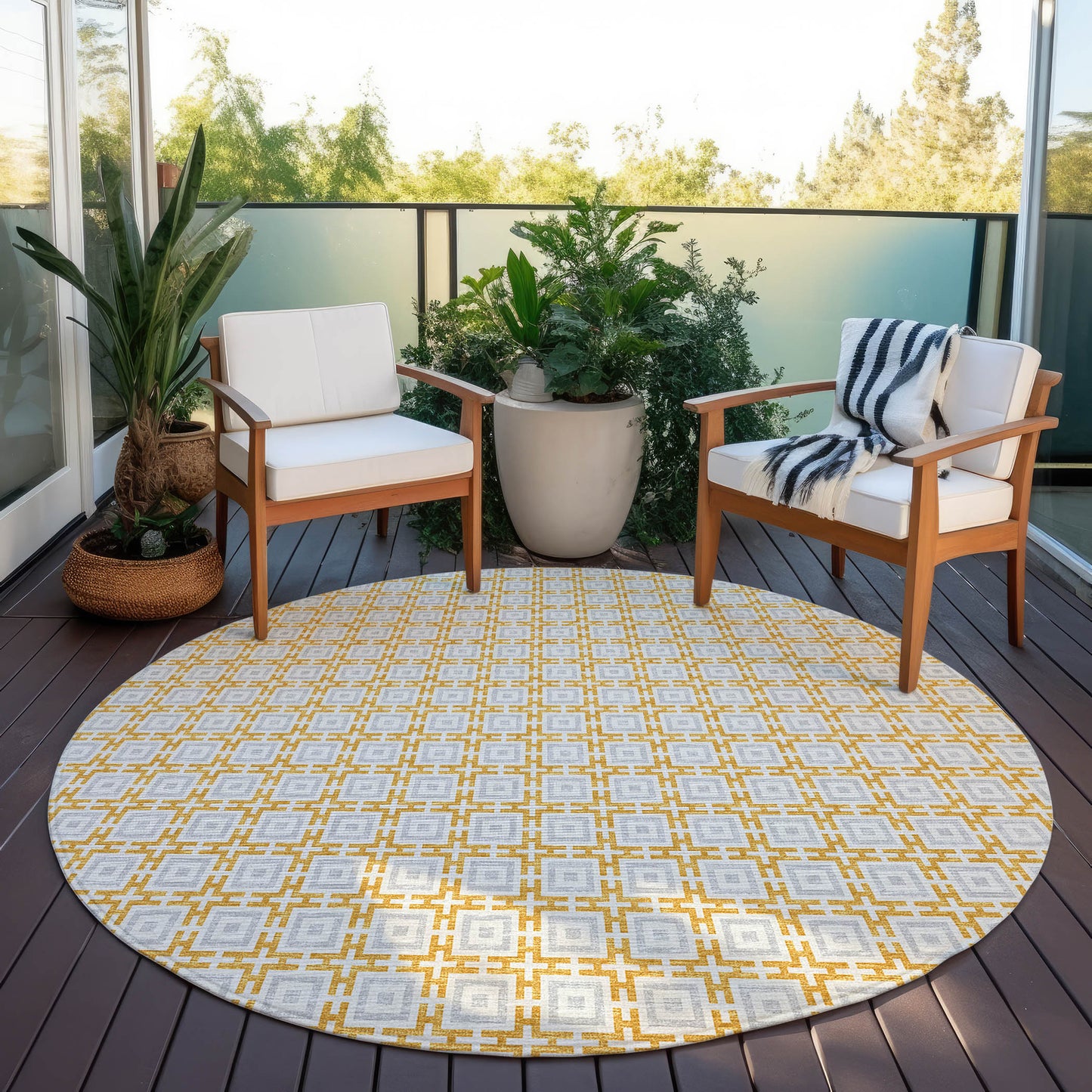 Indoor/Outdoor Marlo MO1 Gold Washable