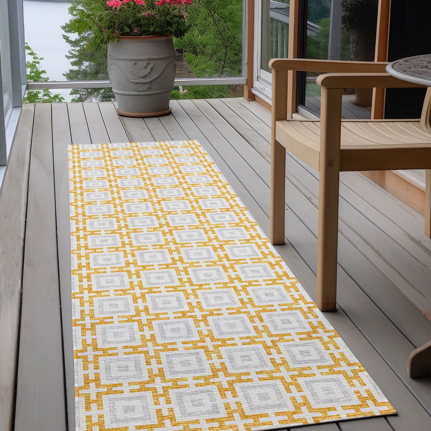 Indoor/Outdoor Marlo MO1 Gold Washable