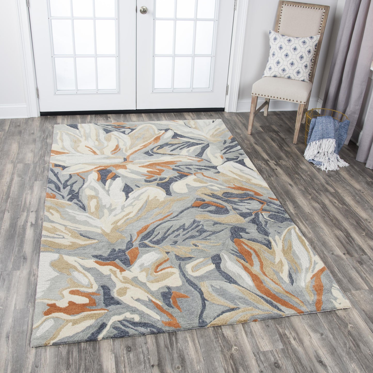 Mod MO757A Beige/Gray Hand Tufted Rug - Rizzy