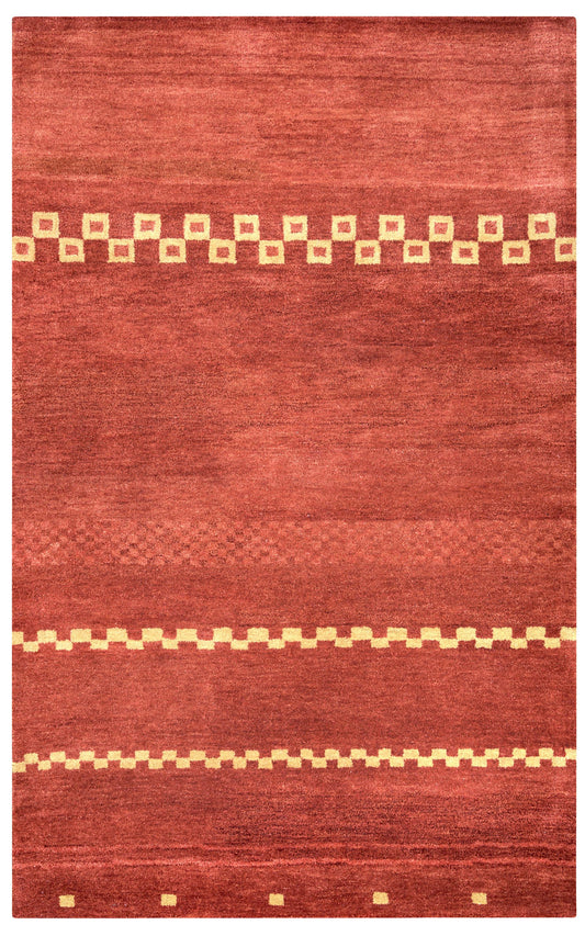 Mojave MV3160 Rust Hand Tufted Rug - Rizzy