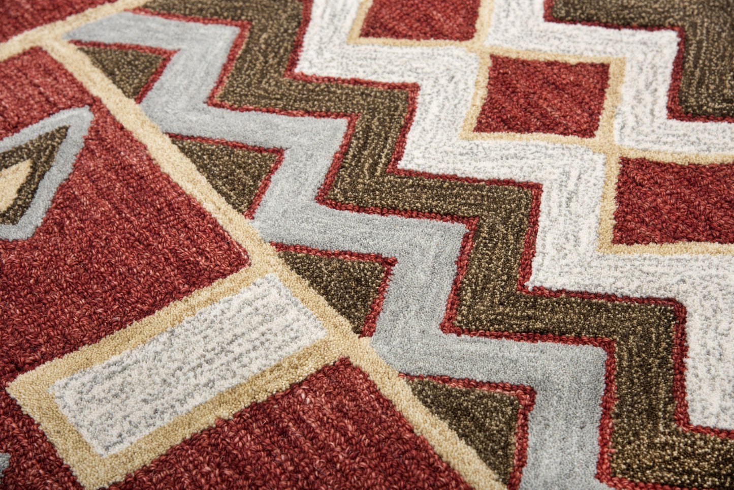 Mesa MZ160B Red Hand Tufted Rug - Rizzy