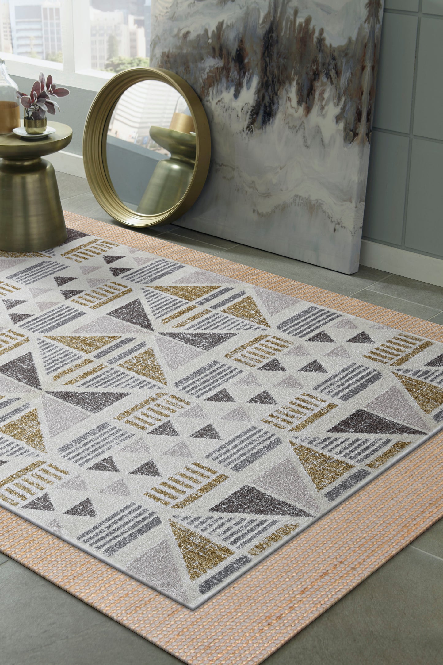 Mason 391 Grey Handwoven Area Rug - Kas