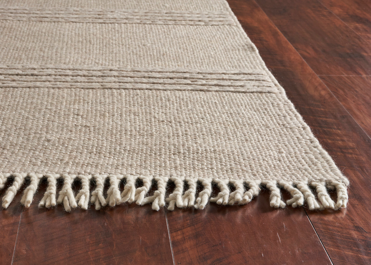 Maui 1340 Natural Cable Knit Handwoven Area Rug - Kas