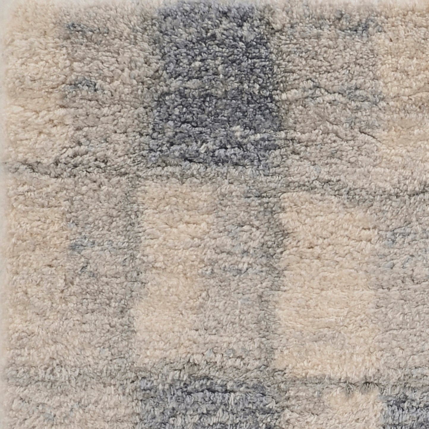 Merino 6702 Ivory/Blue Cityscape Machine Woven Performance Area Rug - Kas