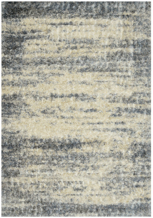 Merino 6714 Ivory/Blue Landscape Machine Woven Performance Area Rug - Kas