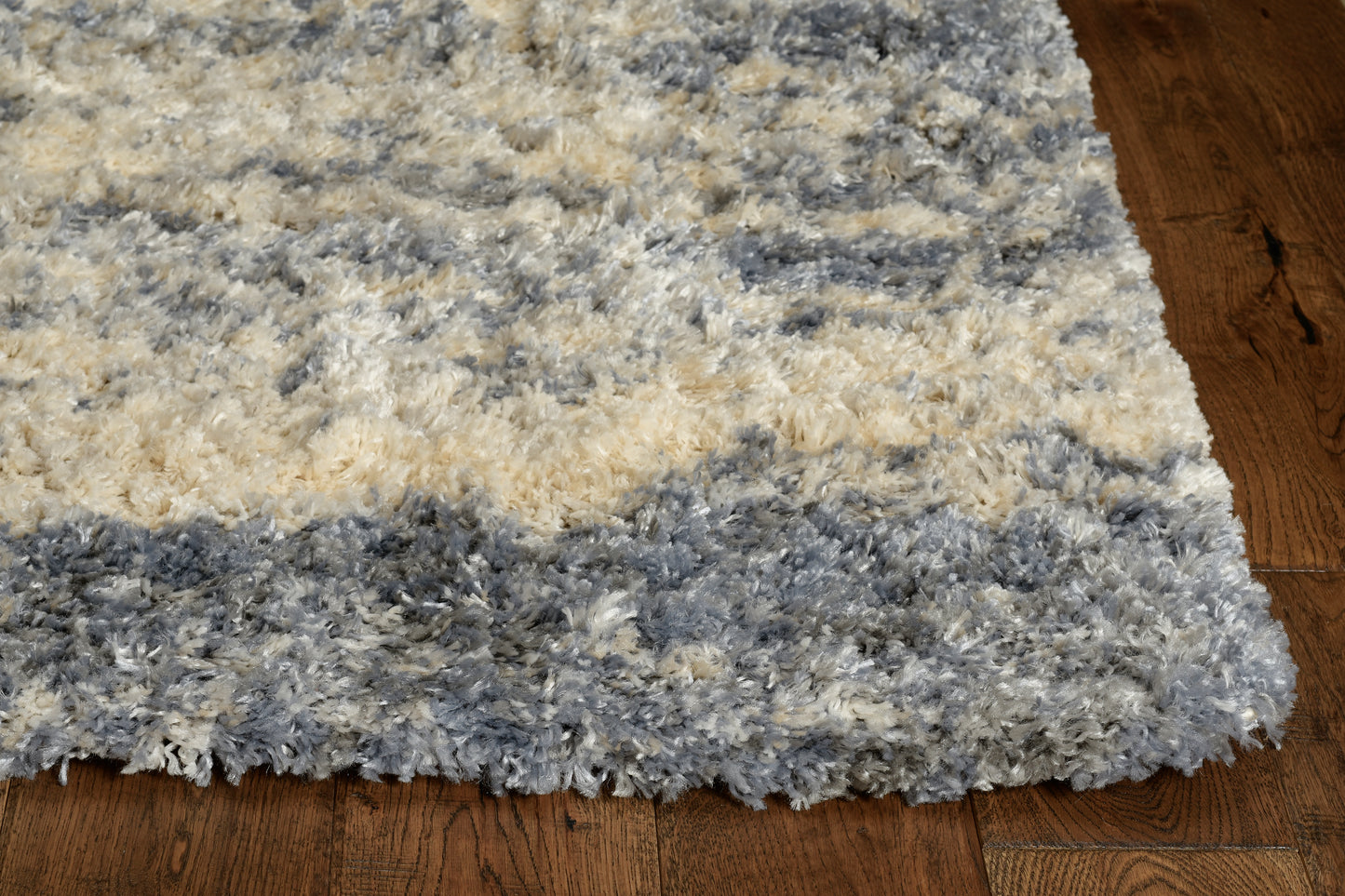 Merino 6714 Ivory/Blue Landscape Machine Woven Performance Area Rug - Kas