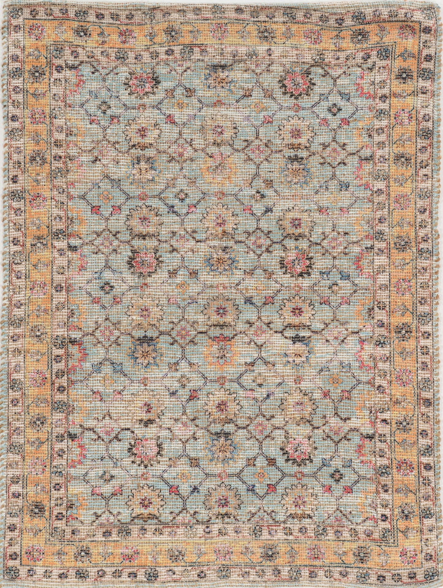 Morris 2225 Spa Hudson Handwoven Area Rug - Kas