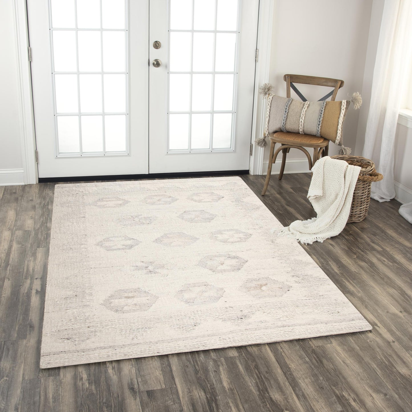 Nova NVA947 Ivory Hand Woven Rug - Rizzy