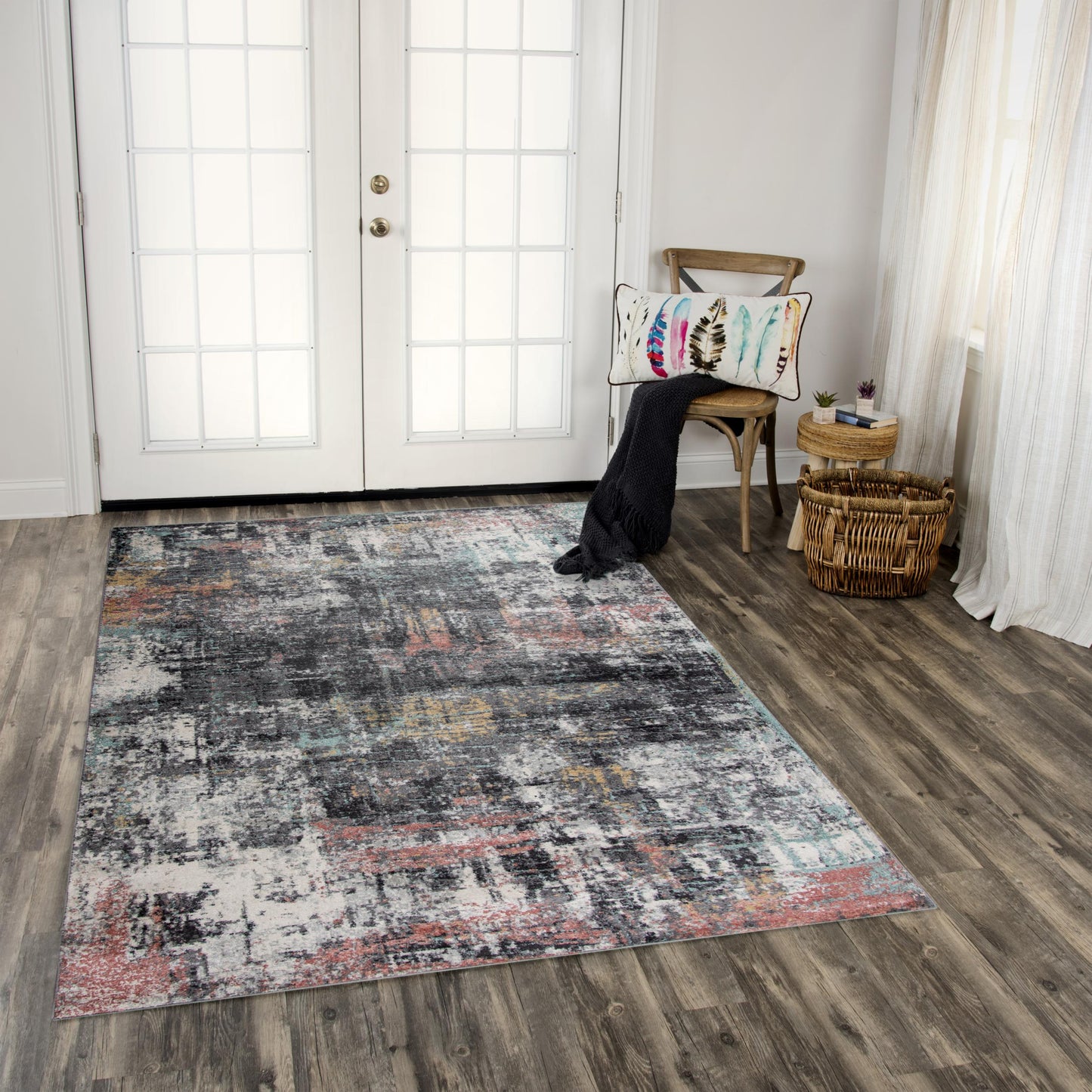 Odyssey ODY831 Multi Power loomed Rug - Rizzy