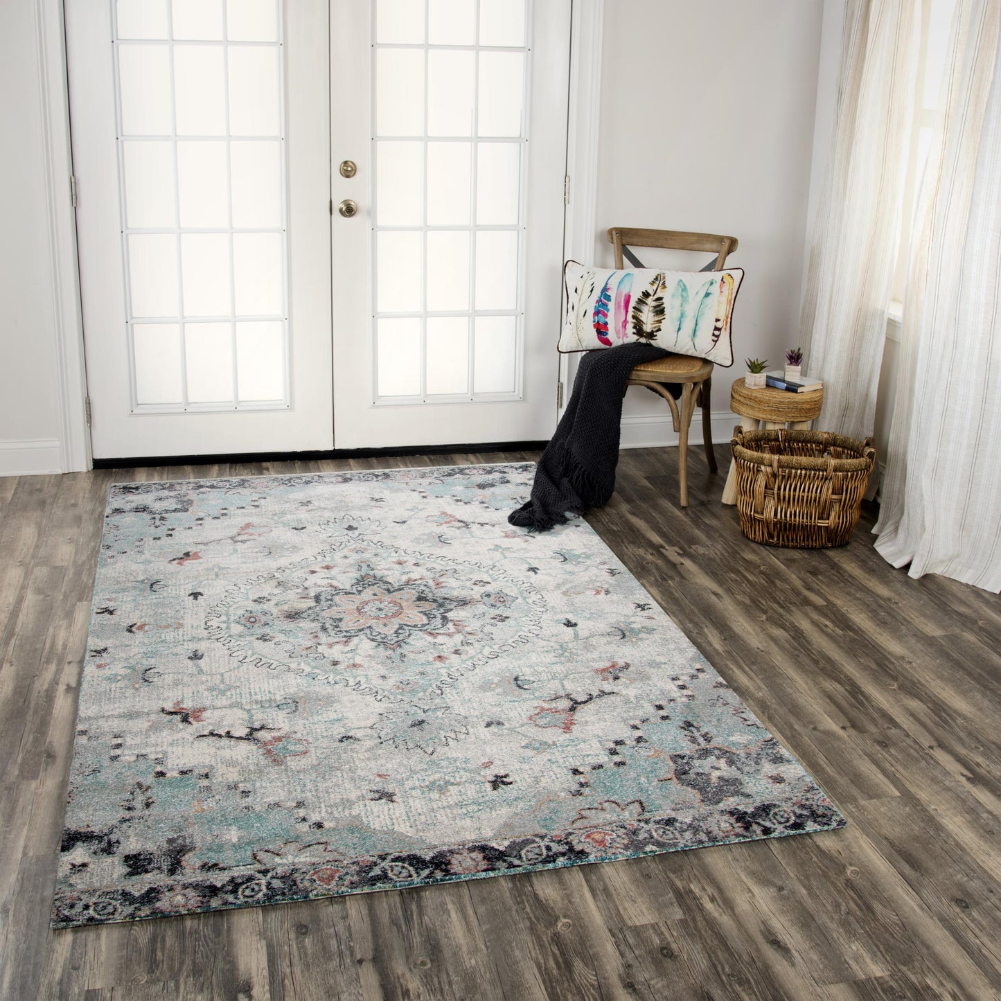 Odyssey ODY834 Multi Power loomed Rug - Rizzy