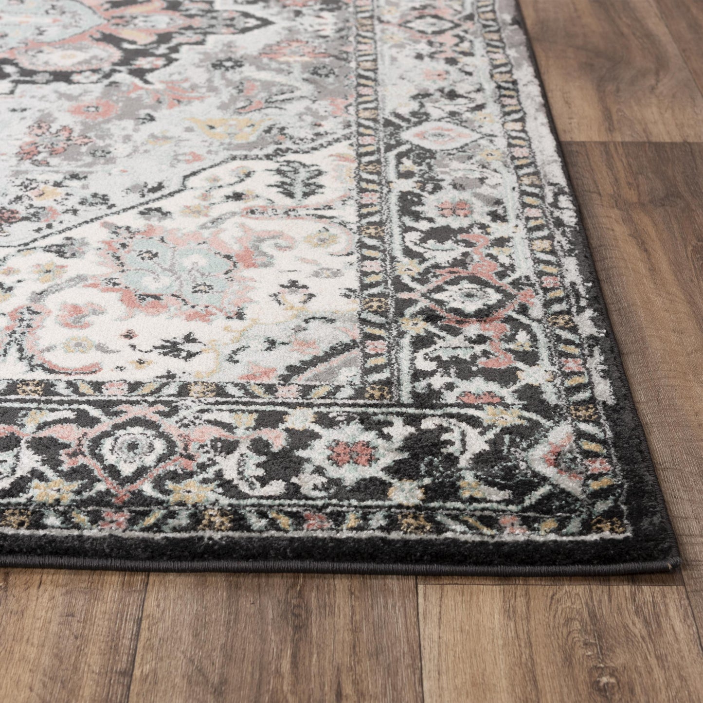 Odyssey ODY839 Charcoal Power loomed Rug - Rizzy