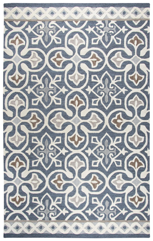 Opulent OU574A Gray/Natural Hand Tufted Rug - Rizzy