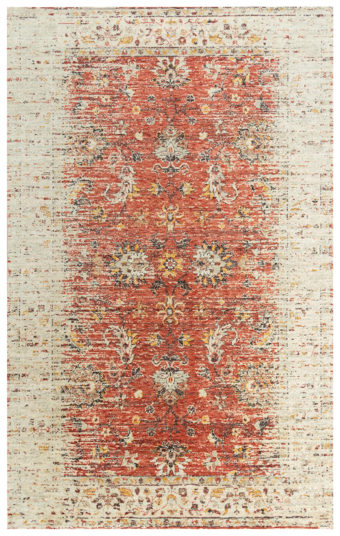 Ovation OVA103 Red/Beige Hybrid Rug - Rizzy